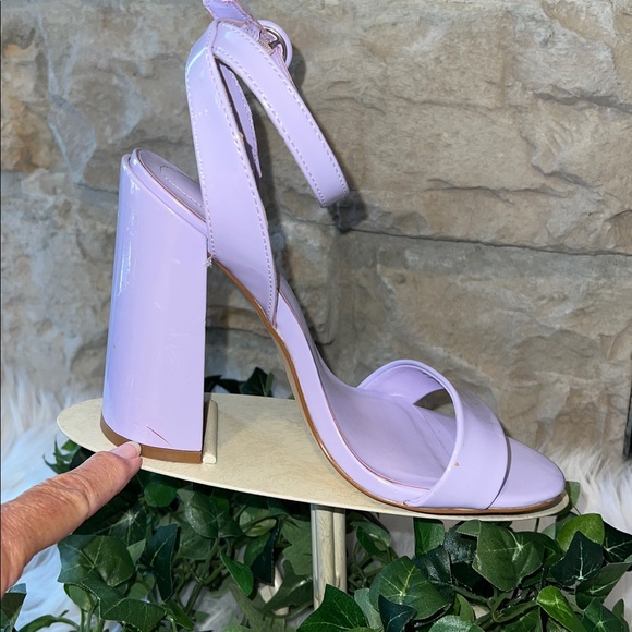 Mix No. 6 Dalison Lilac Patent Leather Block Heel Sandals - Size 6.5 - Picture 7 of 10